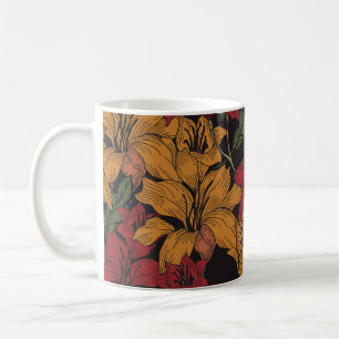 Tropical Floral, Beautiful Seamless Pattern. Coffee Mug
