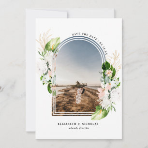 Tropical Floral   Boho Save the Date