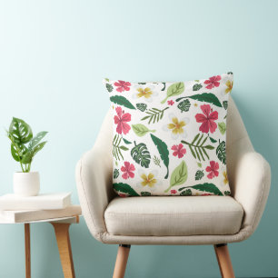 Tropical Floral  Cushion