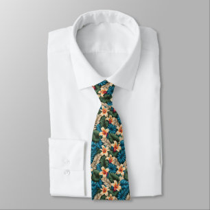 Tropical Floral Fantasy Tie