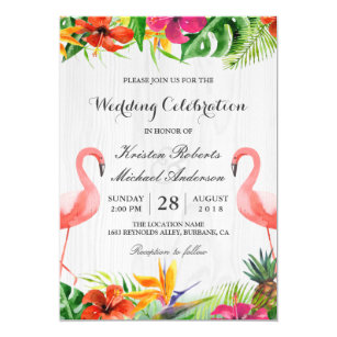 tropical wedding invitations zazzle com au