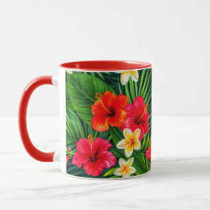 Tropical Floral Gift – Colourful Hibiscus  Mug
