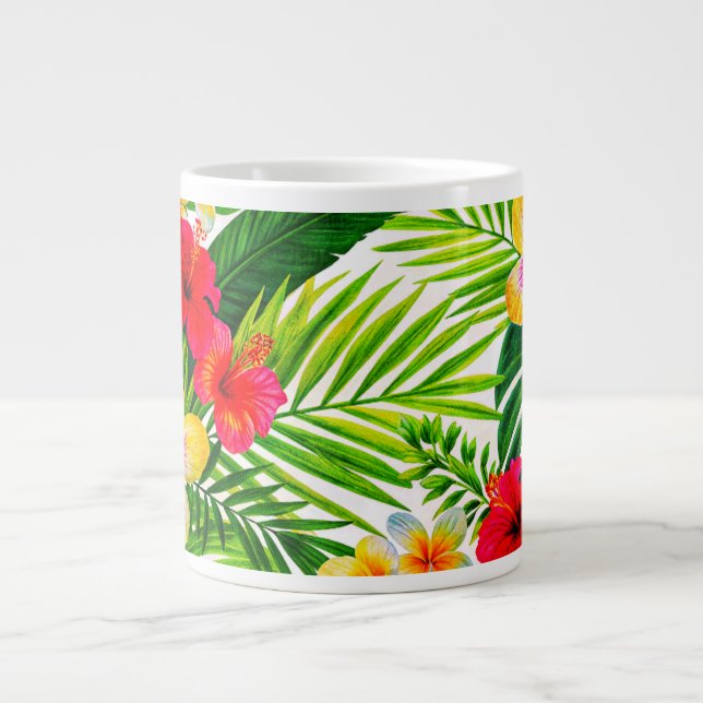 Tropical Floral Gift  Large Coffee Mug (Front)