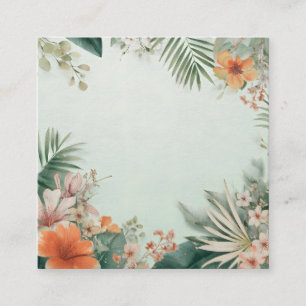 Tropical Floral Greeting Card