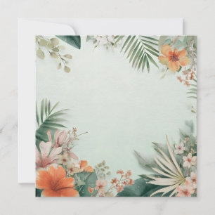 Tropical Floral Greeting Card