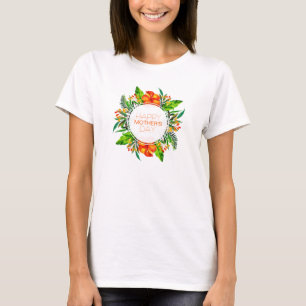 Tropical Floral Happy Mother's Day   Shirt