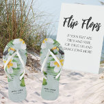 Tropical Floral Hawaii Personalised Wedding Favour Thongs<br><div class="desc">Introducing our beautiful Tropical Floral Hawaii Personalised Wedding Favours Flip Flops, the perfect way to treat your guests and provide them with a comfortable and stylish option for dancing the night away! These flip flops feature a gorgeous tropical floral design, complete with vibrant colours and beautiful hibiscus flowers. They are...</div>