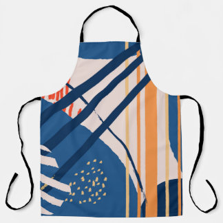 Tropical Floral: Modern Header Apron
