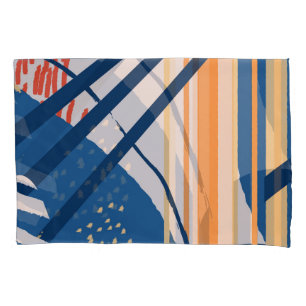 Tropical Floral: Modern Header Pillowcase
