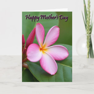 Tropical Floral Mothers Day Card