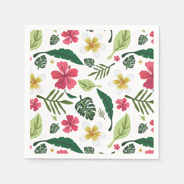 Tropical Floral  Napkin (Front)