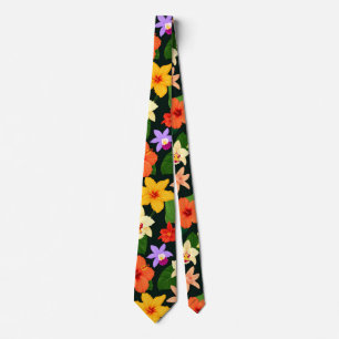 Tropical Floral Neck Tie