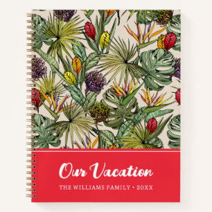 Tropical Floral Pattern   Our Vacation Notebook