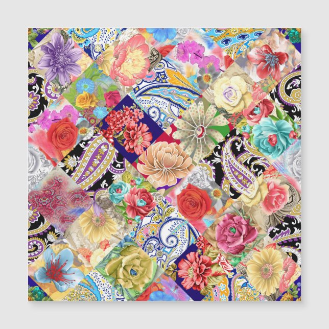 Tropical floral pattern, vibrant colours. (Front)