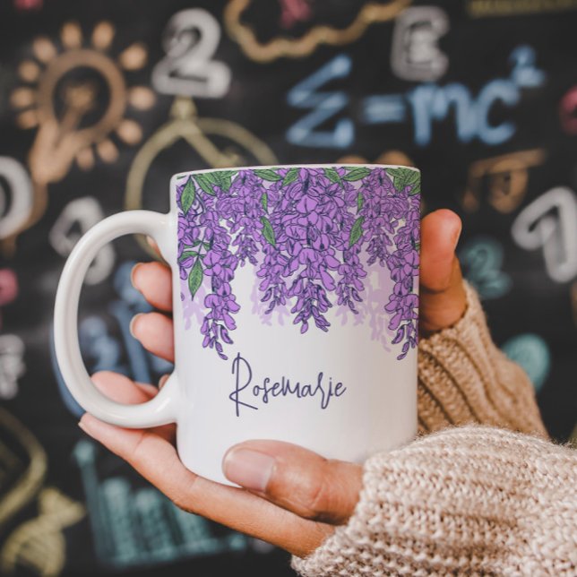 Tropical floral Personalised name mug (Creator Uploaded)