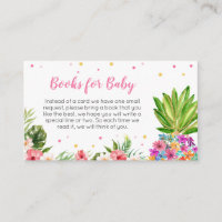 Tropical Floral Pineapple Books for Baby