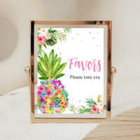 Tropical Floral Pineapple Favours