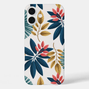 Tropical Floral Retro Leaves Phone Case