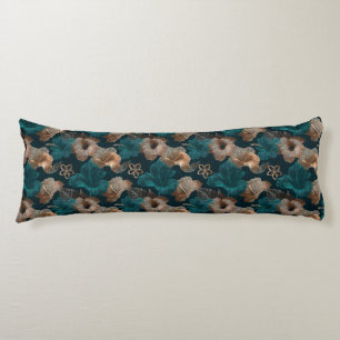 Tropical Floral Room Decor Artistic Memory Foam Body Cushion