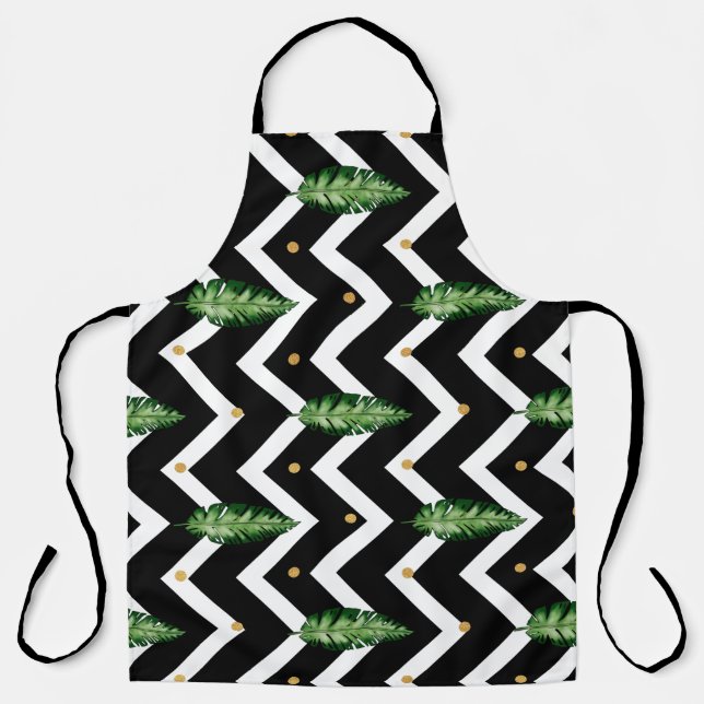 Tropical Floral Vines Apron (Front)