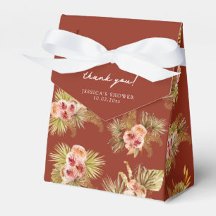 Tropical Floral Vintage Bridal Shower Favour Box