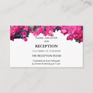 Tropical Floral Wedding Enclosure Card