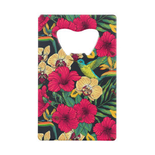 Tropical Florals and Hummingbird - Summer Botanica
