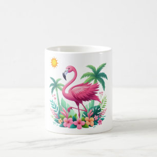Tropical/Florida pink flamingo Coffee Mug