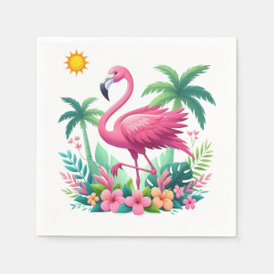 Tropical/Florida pink flamingo Napkin