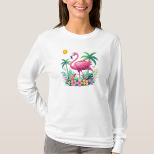 Tropical/Florida pink flamingo T-Shirt