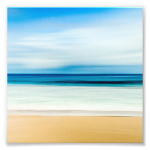 Tropical Florida Sandy Beach, Ocean & Waves Photo Print