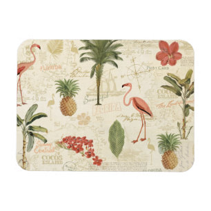 Tropical Floridian Pattern Magnet