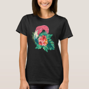 Tropical Flower Blossom Zoo Animal Bird Exotic Fla T-Shirt