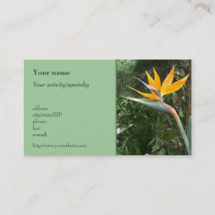 "Tropical flower" business card