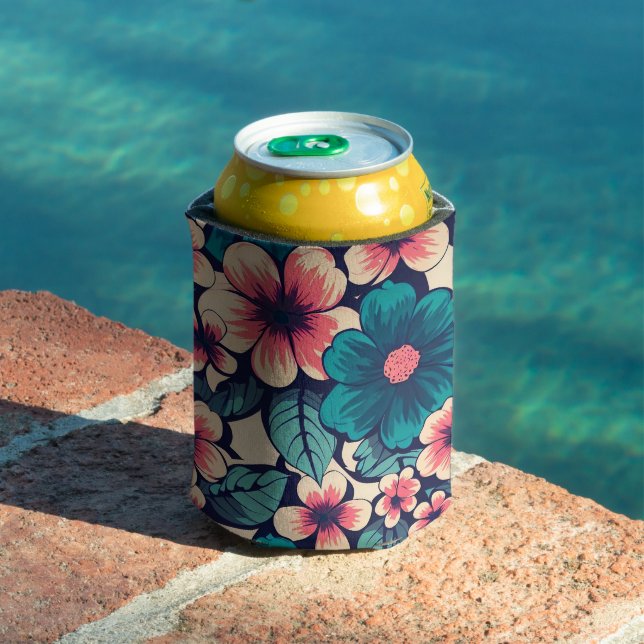 Tropical Flower Can Cooler (In Situ Pool)