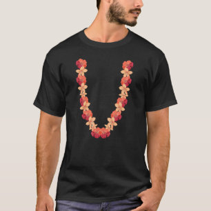 Tropical Flower Chain Floral Summer Vacation Hawai T-Shirt