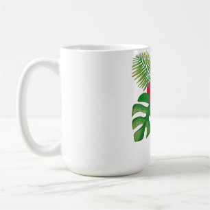Tropical flower coffee mug