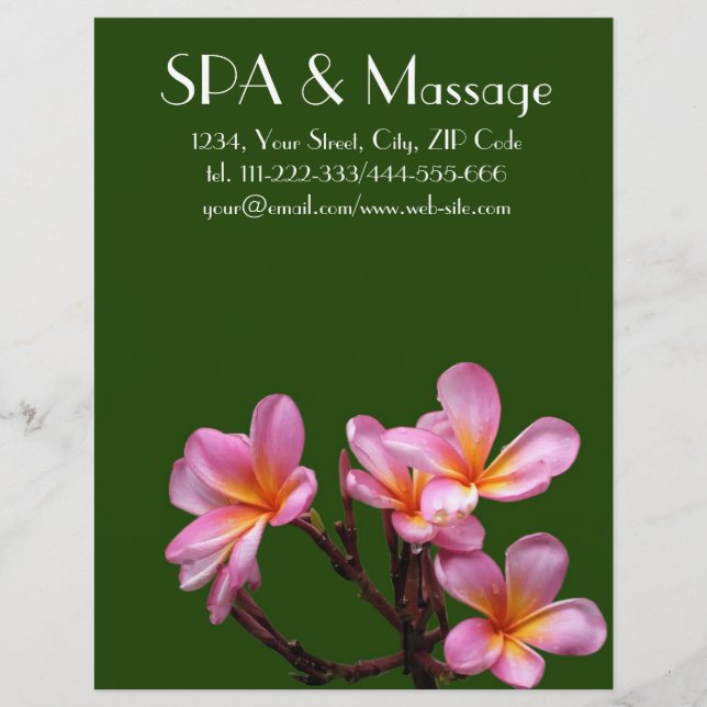 Tropical flower flyer (Front)