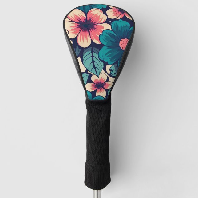 Tropical Flower Golf Head Cover (Front)