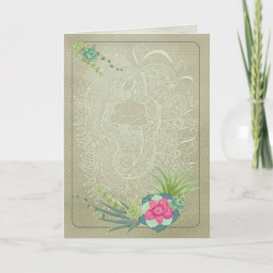 Tropical Flower - Greeting Card