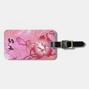 Tropical Flower Luggage Tag