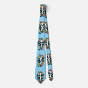 Tropical Flower Mermaid Thunder_Cove Tie