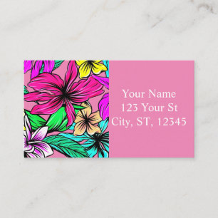 Tropical Flower Mix Thunder_Cove Business Card