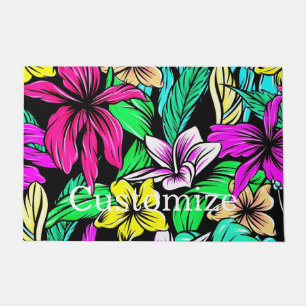 Tropical Flower Mix Thunder_Cove Doormat