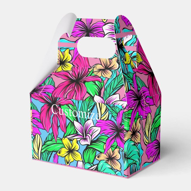 Tropical Flower Mix Thunder_Cove  Favour Box (Front Side)