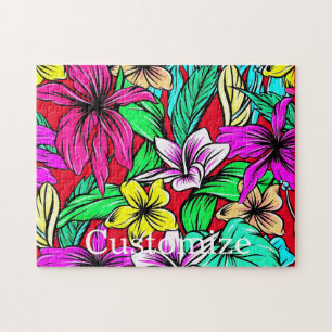 Tropical Flower Mix Thunder_Cove Jigsaw Puzzle