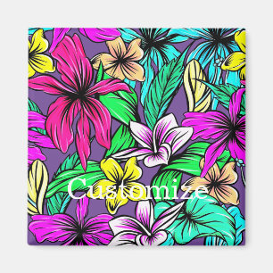 Tropical Flower Mix Thunder_Cove Magnet