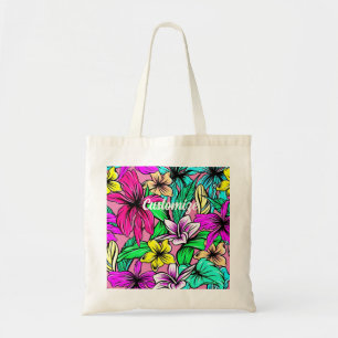 Tropical Flower Mix Thunder_Cove Tote Bag