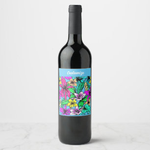 Tropical Flower Mix Thunder_Cove Wine Label