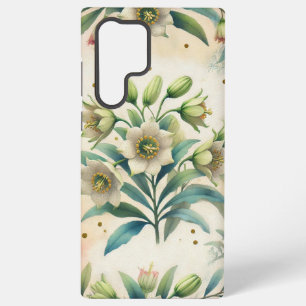 tropical flower phone case, samsung galaxy case